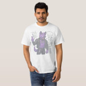 Purple Husky in Leather T-Shirt (Vorne ganz)