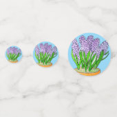 Purple Hyacinths Konfetti (Rückseiten)