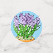 Purple Hyacinths Konfetti (Klein Vorderseite)
