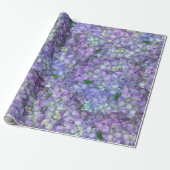 Purple hydrangea flowers geschenkpapier (Ungerollt)