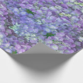 Purple hydrangea flowers geschenkpapier (Ecke)