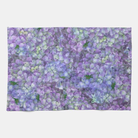 Purple hydrangea flowers geschirrtuch (Horizontal)