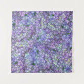 Purple hydrangea flowers wandteppich (Vorderseite (Horizontal))