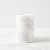 Purple Hydrangeas outline Porzellantasse (Vorderseite)