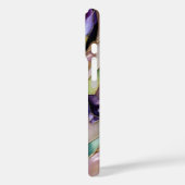 Purple Iris iPhone Case Elegant Stained Glass (Rückseite / Links)