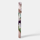 Purple Iris iPhone Case Elegant Stained Glass (Rückseite / Rechts)