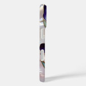 Purple Iris iPhone Case Stained Glass Elegant (Rückseite / Rechts)