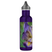 Purple Iris (Iris Germanica) Edelstahlflasche (Links)