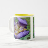 Purple Iris (Iris Germanica) Zweifarbige Tasse (Vorderseite Links)