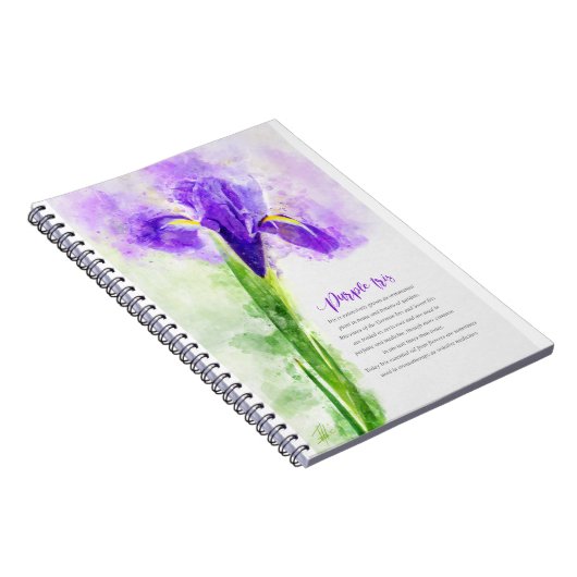 Purple Iris Notizblock (Rechte Seite)