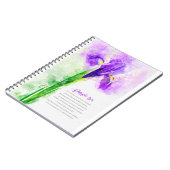 Purple Iris Notizblock (Linke Seite)