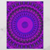 Purple Kaleidoscope Bulk Scrapbook Paper Pages Flyer (Hinten)