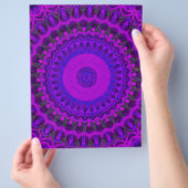 Purple Kaleidoscope Bulk Scrapbook Paper Pages Flyer (Hand)