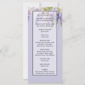 Purple Lavendel Aquarellblume (Rückseite)