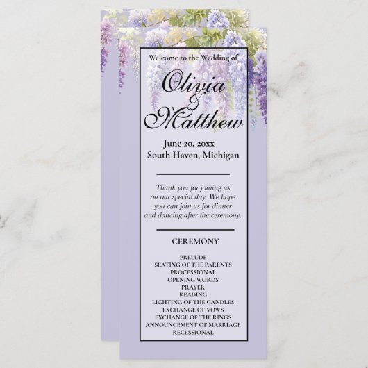 Purple Lavendel Aquarellblume (Vorne/Hinten)