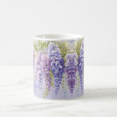 Purple Lavendel Aquarellblume Kaffeetasse (Mittel)