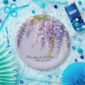 Purple Lavendel Aquarellblume Pappteller (Party)