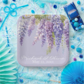 Purple Lavendel Aquarellblume Pappteller (Party)