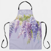 Purple Lavendel Aquarellblume Schürze (Vorderseite)