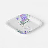 Purple Lavender Floral Botanical All-In-One Foil W Pappteller (Gewinkelt)