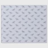 Purple Lavender Glitter Dragonflies Geschenkpapier (Flach)