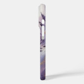 Purple Lavender Gold Elegance in Acrylic With Name Case-Mate iPhone Hülle (Rückseite / Links)