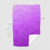 Purple laveneder gradient geometric mesh pattern golfhandtuch (Insitu)