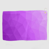 Purple laveneder gradient geometric mesh pattern golfhandtuch (Horizontal)