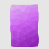 Purple laveneder gradient geometric mesh pattern golfhandtuch (Vorderseite)