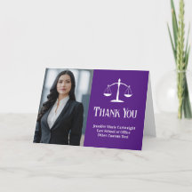 Purple Law School Graduation Photo Custom Lawyer
