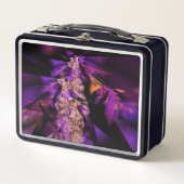 Purple leaves metall brotdose (Vorderseite)