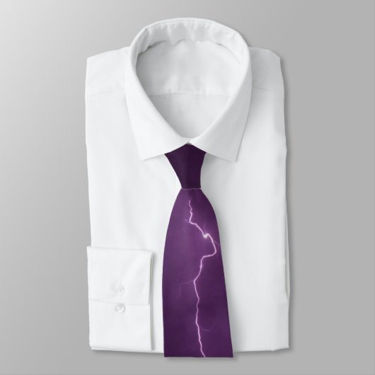 Purple lightning neck tie krawatte (Gebunden)