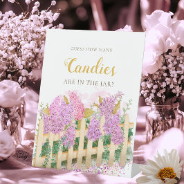 Purple Lilac How Many Candies Fresh Market Bridal  Sockelschild