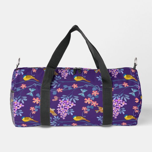 Purple Lilacs  Duffle Bag (Rückseite)