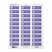Purple Lilacs Return Address Label (Vorne)