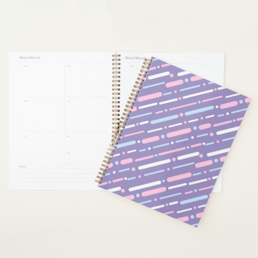 Purple Line Pattern Planner Planer (Anzeige)