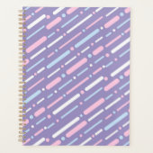 Purple Line Pattern Planner Planer (Vorderseite)