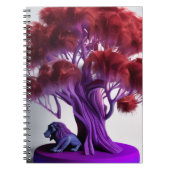 Purple lion tree Notebook Notizblock (Vorderseite)