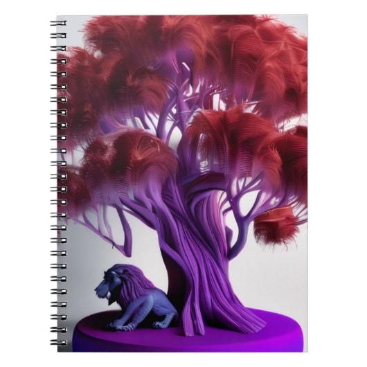 Purple lion tree Notebook Notizblock (Vorderseite)