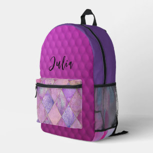 „Purple Lover“ Druck Rucksack
