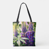 Purple Lupine Flower Trio  Tasche (Rückseite)