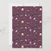 Purple Magic Show Kids Birthday Einladung (Rückseite)