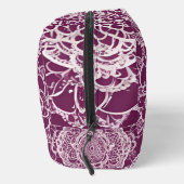 Purple mandala AI art Waschbeutel (Rechts)