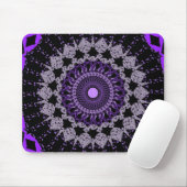 Purple Mandala Pattern Mousepad (Mit Mouse)