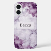 Purple Marble Case-Mate iPhone Hülle (Rückseite)