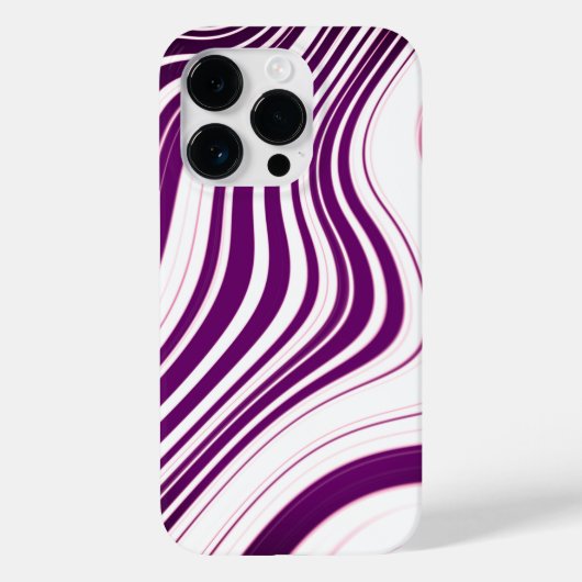 Purple Marble Pattern Case-Mate iPhone Hülle (Rückseite)