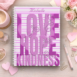 Purple Marbled Inspirational Notizblock
