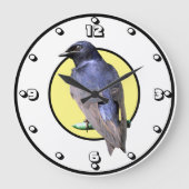 Purple Martin Große Wanduhr (Vorderseite)