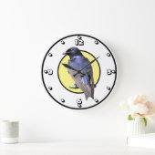 Purple Martin Große Wanduhr (Zuhause)