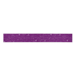 Purple Math Formulas Equations Graduation Ripsband